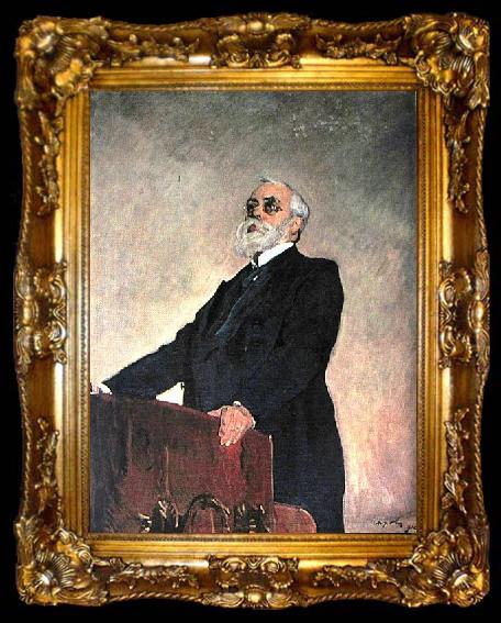 framed  Valentin Serov Portrait of Sergey Muromtsev, ta009-2